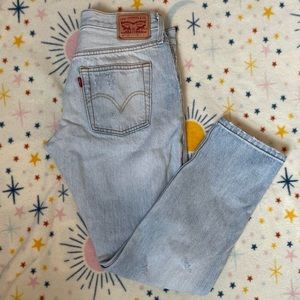 Women’s Levi’s 501 Button Fly Jeans - Light Wash